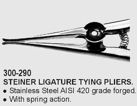 Orthodontics Instruments, Steiner Ligature Tying Pliers